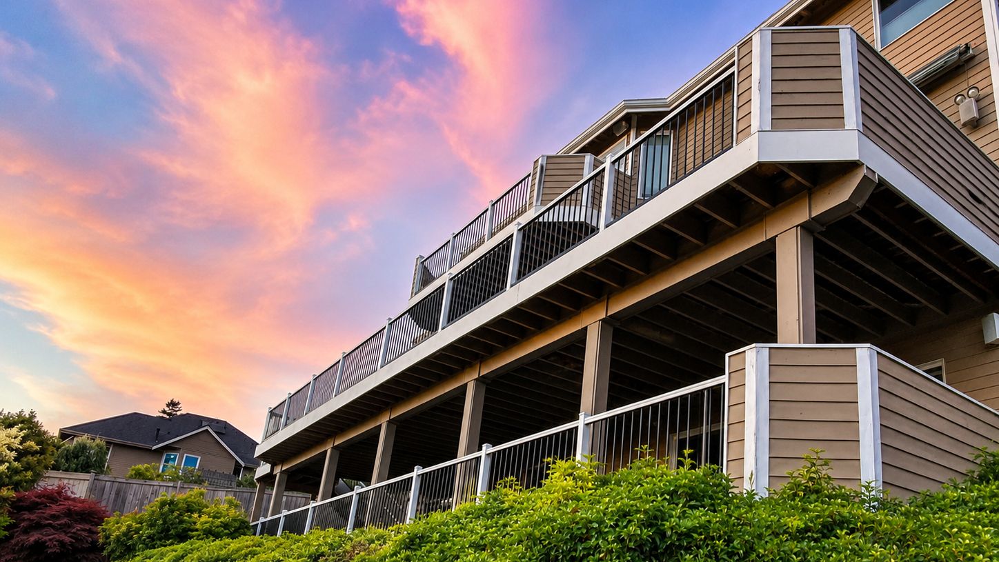 Luxury custom deck and patio in Maple Valley